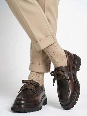 Serhat Özköroğlu LFR-F069 Derı Merdane Ayakkabı Kahve