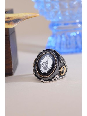 Innuendo 925 Ayar Gümüş Osmanlı Tuğralı Erkek Yüzük