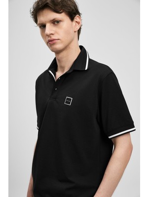Lufian Erkek Grom Smart Polo T-Shirt 111040232 Siyah
