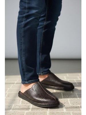 Cozi Company Erkek Hakiki Deri Tam Ortopedik Hac ve Umre Terliği