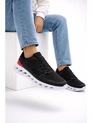 Slipcat Erkek Beyaz Street Style Sneaker Hafif Esnek Taban Günlük Kullanım Spor Yürüyüş Ayakkabısı