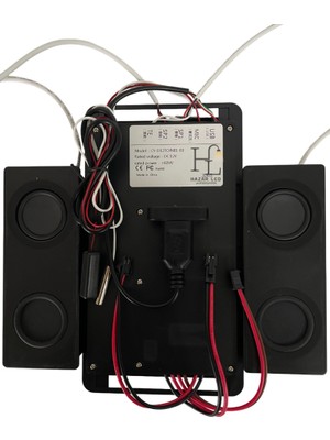 Hazar Led 12 Volt Dokunmatik (Touch) Ayna Arkası Sensör Saat Temometre Hoparlör Banyo Aynası Sensörü