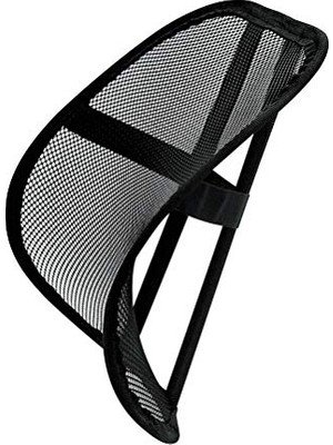 Ortopedik Terletmeyen File Bel Desteği Sırt Minderi Siyah Veralya Oto