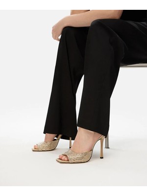 İpekyol Strass Taşlı Topuklu Ayakkabı IS1260031026265