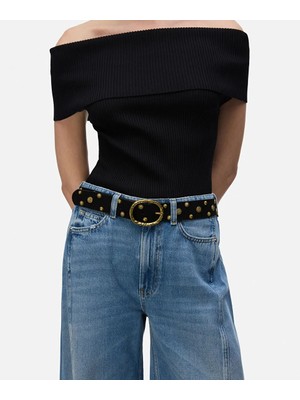 İpekyol Metal Aksesuarlı Süet Kemer IS1260053046001