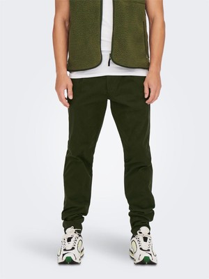 Only & Sons ShopINN Onscam Chino Pk 6775 Erkek Yeşil Pantolon - 22016775