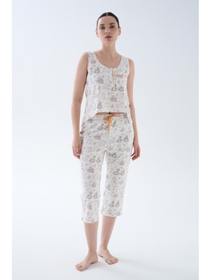 Hays Kadın Pamuklu Atlet Kapri Pijama Takımı