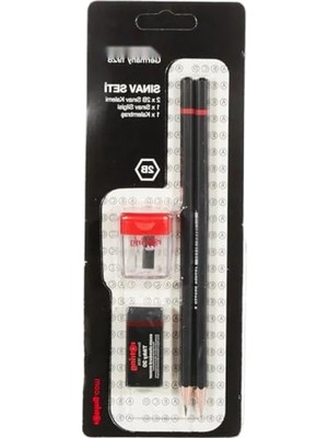 Calperia Sınav Seti - Kalem, Silgi, Kalemtraş