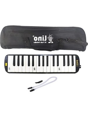 Calperia 32 Tuşlu Melodika Bez Çanta ile Siyah