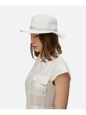 İpekyol Şerit Baskılı Hasır Görünümlü Şapka IS1260077046002