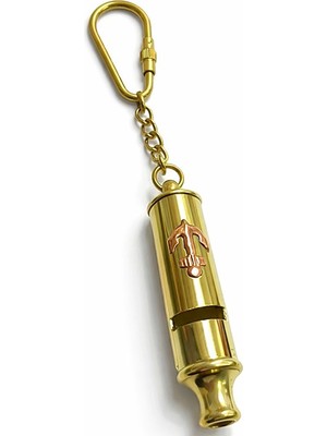 Pirinç Düdük Anahtarlık  Veralya Tech