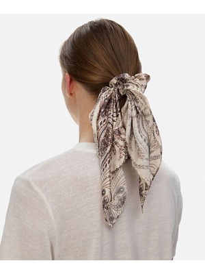 İpekyol Desenli Kumaş Saç Tokası IS1260076025023