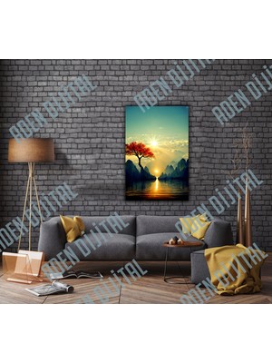 Aden Dijital Manzara Dekoratif Kanvas Tablo