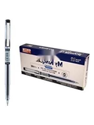 Calperia 0,5 mm Metal Klipsli Jel Kalem Seti, 12'li Siyah