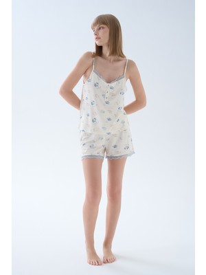 Hays Kadın Viskoz Dantel Detaylıi Atlet Şort Pijama Takımı