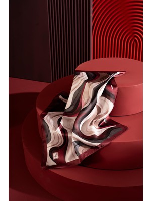 Jawel Kadın Dalga Desen 55*55 cm Bandana & Fular