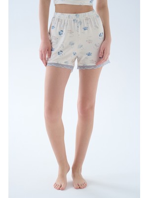 Hays Kadın Viskoz Dantel Detaylı Şort Pijama Altı