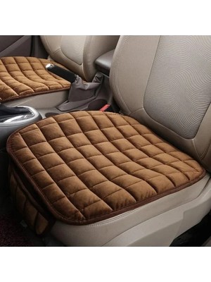 Calperia Kahverengi Cepli Koltuk Mindere - Kadife Kumaş