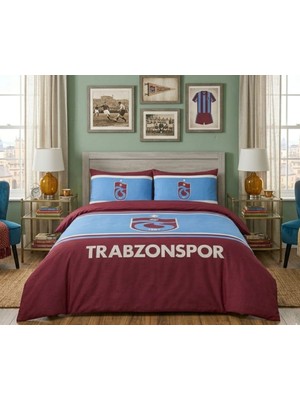 Taç Yeni Sezon Lisanslı Trabzonspor Arma Çift Kişilik Nevresim Takımı