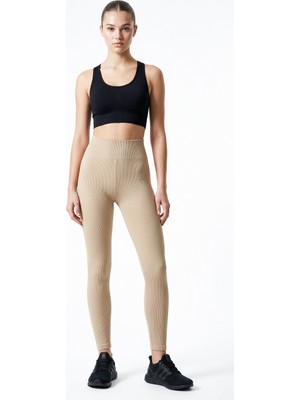 Hoxie Kadın Yüksek Bel Toparlayıcı Fitilli Günlük Tayt