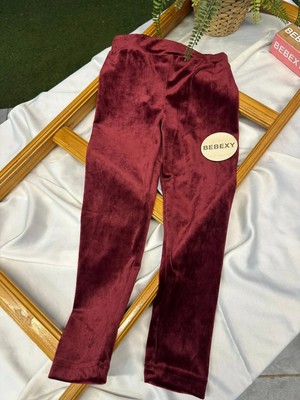 bebexy Kadife Tayt Bordo