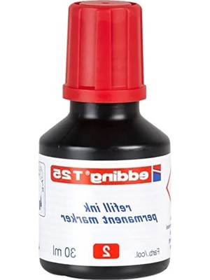 Calperia Kalıcı Kırmızı Mürekkep Yedeği - 25 ml
