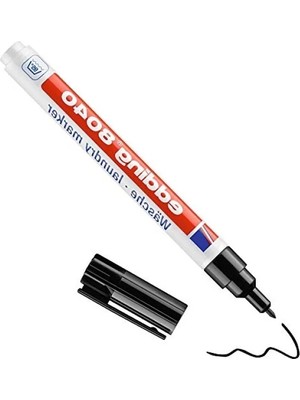 Calperia Çamaşır Kalemi - Siyah, 1 mm Yuvarlak Uç