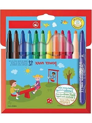 Calperia Keçe Uçlu Boya Kalemi Seti, 12 Renk