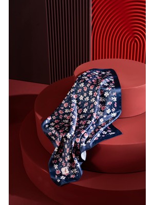 Jawel Kadın Çiçek Desenli 55*55 cm Bandana & Fular
