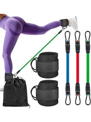 Calperia 6 Parça Bacak Egzersiz Seti ile Direnç Lastiği