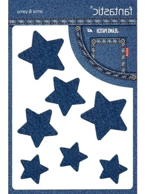 Calperia Denim Jeans Onarım ve Dekoratif Yıldız Kot Arma Patch