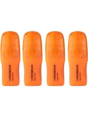 Calperia Fosforlu Kalem Seti - Turuncu Renk, 4'lü