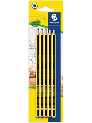 Calperia 5'li Blister Kurşun Kalem Seti - 2b, B, Hb, H, 2h