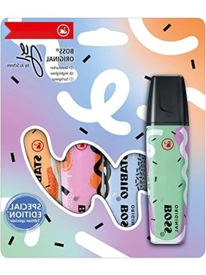 Calperia Fosforlu Kalem 4'lü Paket - Pastel Renkler