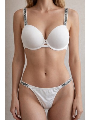 Victoria's Secret Işıltılı Askılı Push-Up Sütyen Takımı 75