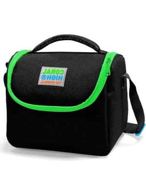 Calperia Yalıtımlı Beslenme Çantası, Siyah Yeşil Renkli