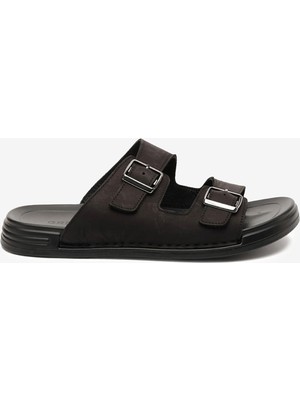 Greyder Erkek Siyah Hakiki Deri Terlik 6Y1CT64681