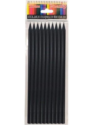 Calperia Klasik Siyah Yuvarlak Kurşun Kalem Seti - 10 Adet