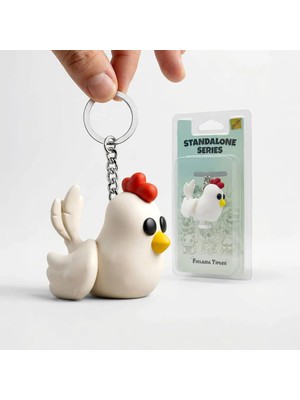 Xtoys Sevimli Tavuk Anahtarlık Çiftlik Hayvanları Temalı Sevgiliye ve Çiftçiye Komik Hediye | Bawkbawk