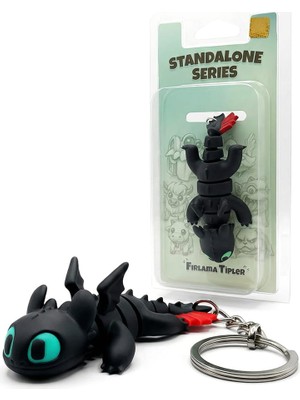 Xtoys Dişsiz Gecenin Öfkesi Ejderhanı Nasıl Eğitirsin Anahtarlık Sırt ve Okul Çantası Aksesuarı | Toothless