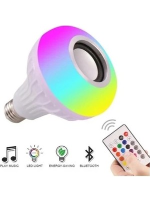 Winnboss WN-1156 Bluetooth Hoparlörlü LED Ampul | Kumandalı Rgb Işık + Müzik Çalar | 3’ü 1 Arada Akıllı Ampul