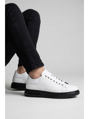 Pisagor PS-01209 Erkek Hakiki Deri Sneakers Spor Ayakkabı