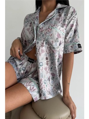 Coccolarsi Colori Del Mondo Saten Kısa Pijama Takımı CDM2133