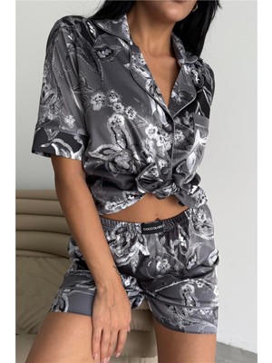 Coccolarsi Colori Del Mondo Saten Kısa Pijama Takımı CDM2134