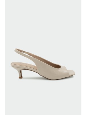 Laminta Maggie Klasik Kadın Nude Topuklu Ayakkabı