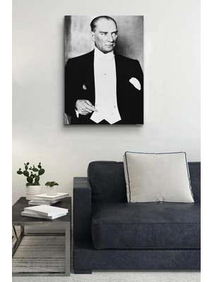 Şehzat Atatürk Kanvas Tablo Dekoratif Atatürk Portre Tablo 231