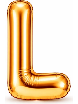 Eng Parti Dünyası L Harfi - Gold Folyo Harf Balon 40 Inç