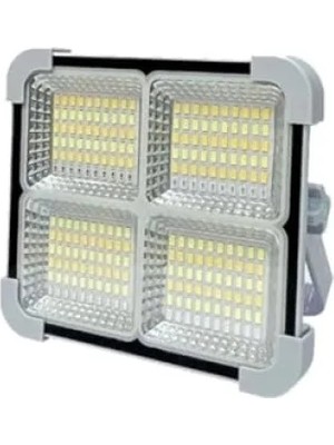 Calperia Güneş Enerjili Portatif LED Projektör, 200W Taşınabilir Sokak Aydınlatması