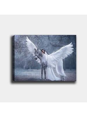 Şehzat Melek At Kız Kanvas Tablo SB-91377