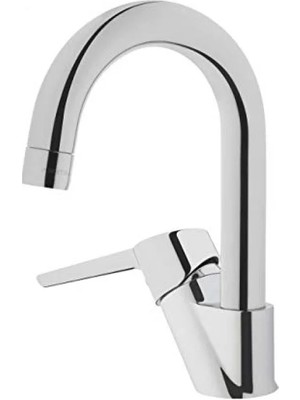 Calperia Döner Borulu Lavabo Bataryası (Krom, 116X121 Mm)